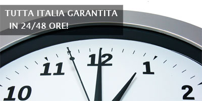 Tutta Italia garantita in 24/48 ore